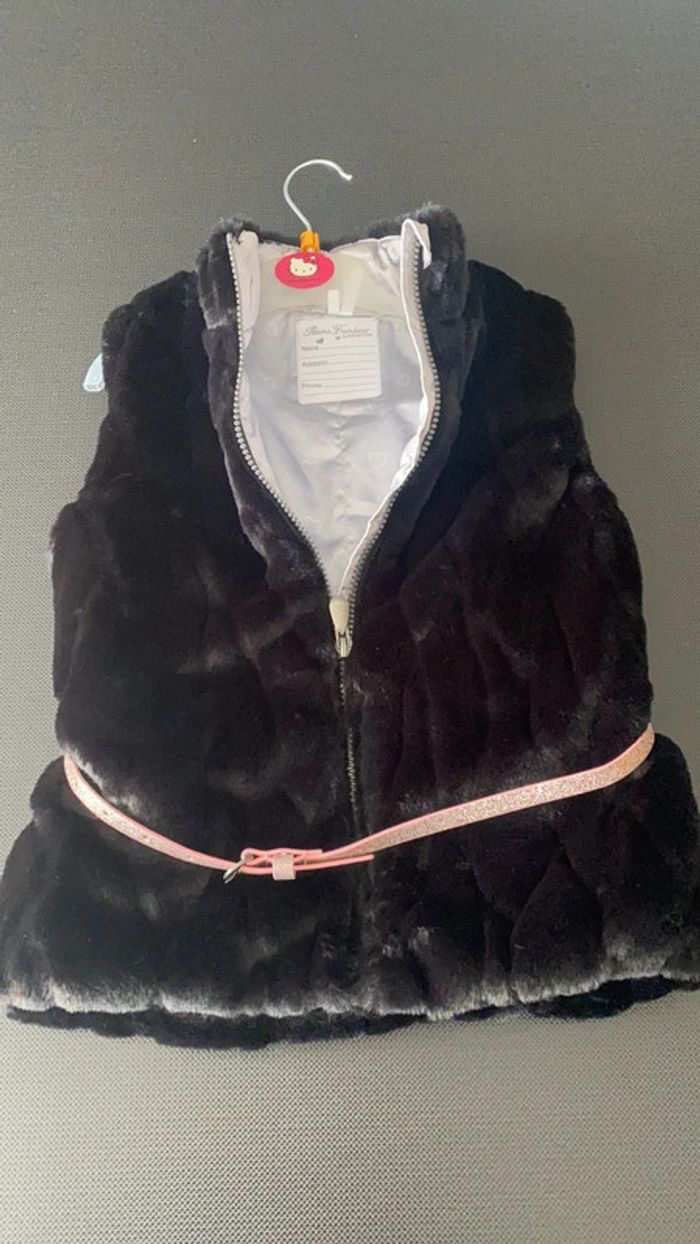 Gilet fourrure sans manche orchestra 8 ans