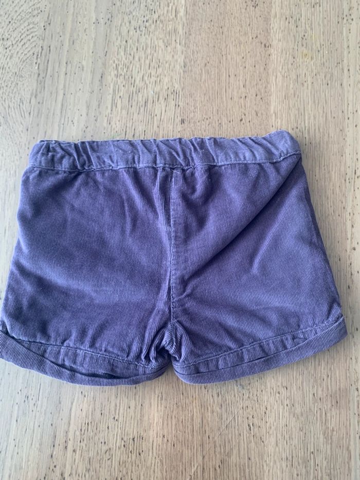 Short en velours double obaïbi 12 mois - photo numéro 3