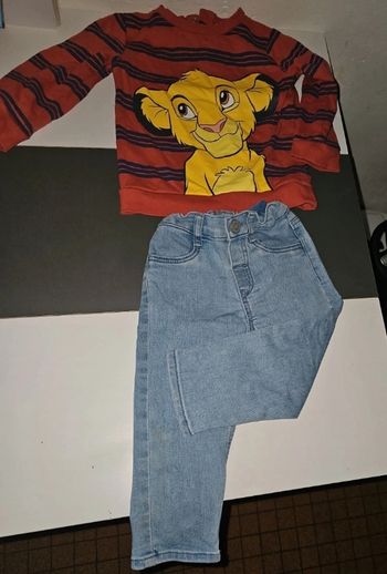 Jean et pull garcon