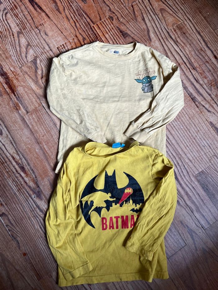 Lot 2 tee shirts manches longues 5 ans