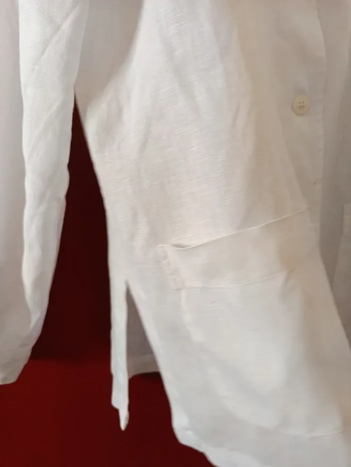 Chemise veste Breal 100% lin t.38/40 - photo numéro 4