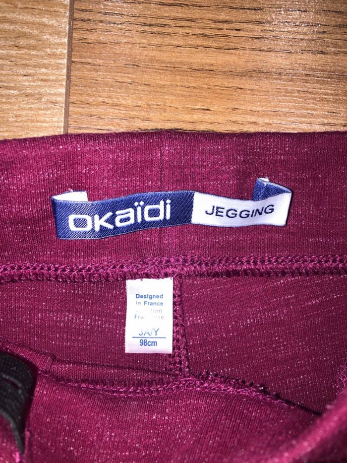 Legging okaidi fille 🌺 taille 3 ans très bon état - photo numéro 3