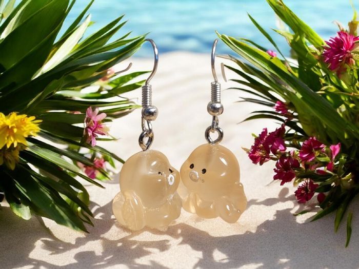 Boucle d'oreilles argent Poulpe 🐙