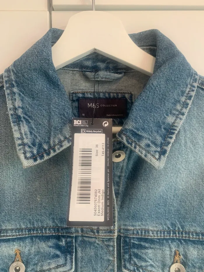 Veste en jean neuve M&S collection T/38 - photo numéro 2