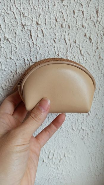 Petit porte monnaie beige