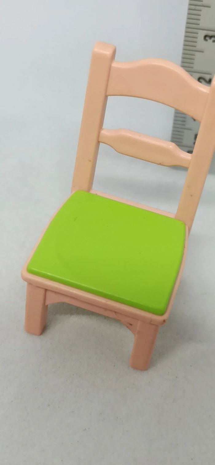 Chaises crème et assise verte playmobil - photo numéro 2