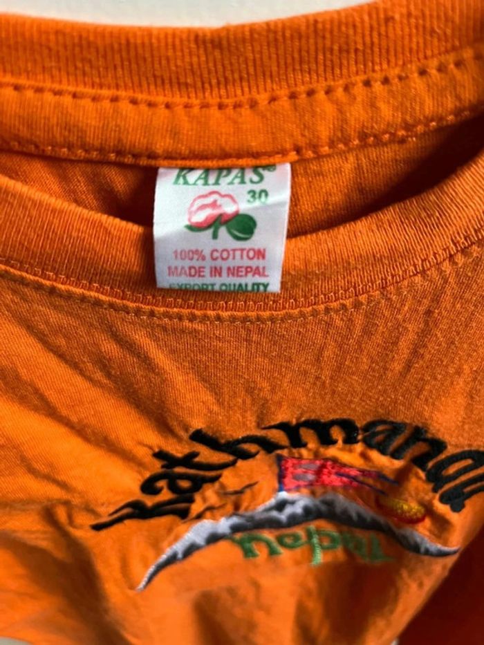 T shirt orange taille 6 ans - photo numéro 3