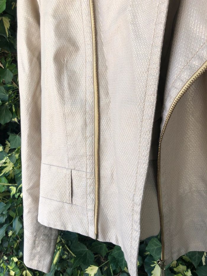Petite veste blazer Alain manoukian beige irisé - photo numéro 3