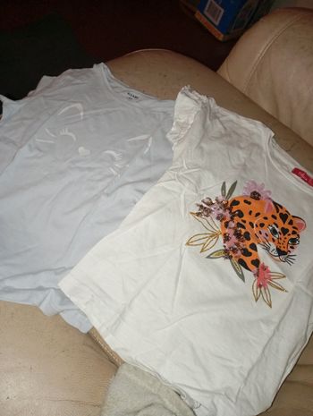 Vends deux t-shirts pour fille