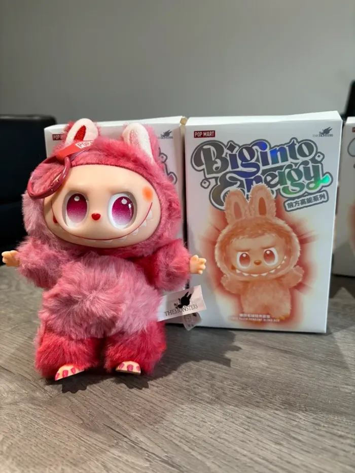 Labubu big into energy fushia