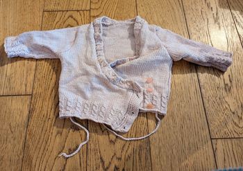 Gilet cache coeur fait main