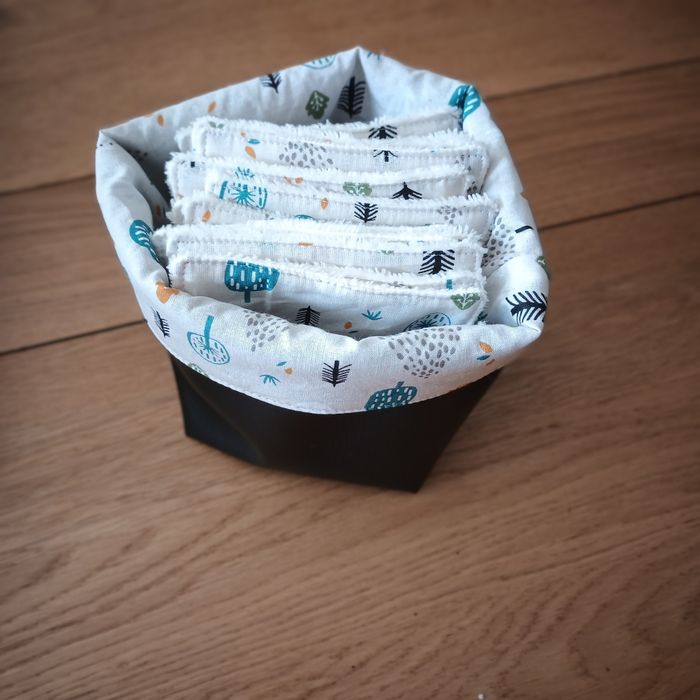 16 lingettes lavables plus sa paniere - photo numéro 8