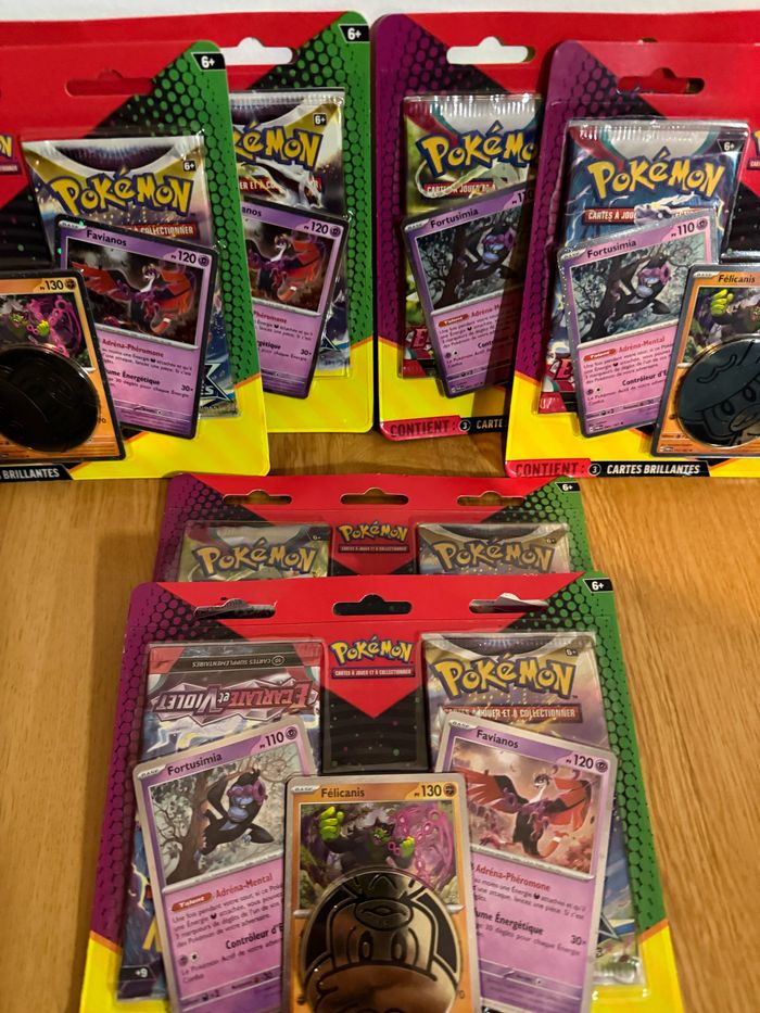 Lot de 6 Tripacks Pokémon double Booster rare - photo numéro 5