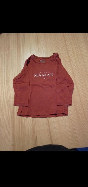 T-shirt manches longue Kiabi