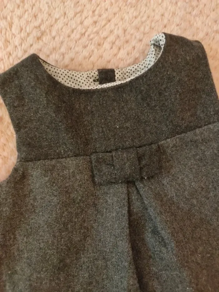 Robe grise Jacadi 6 mois - photo numéro 2