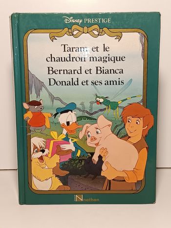 Gros Livre vintage Disney Prestige 3 histoires complète 191 pages 1985 édition Nathan
