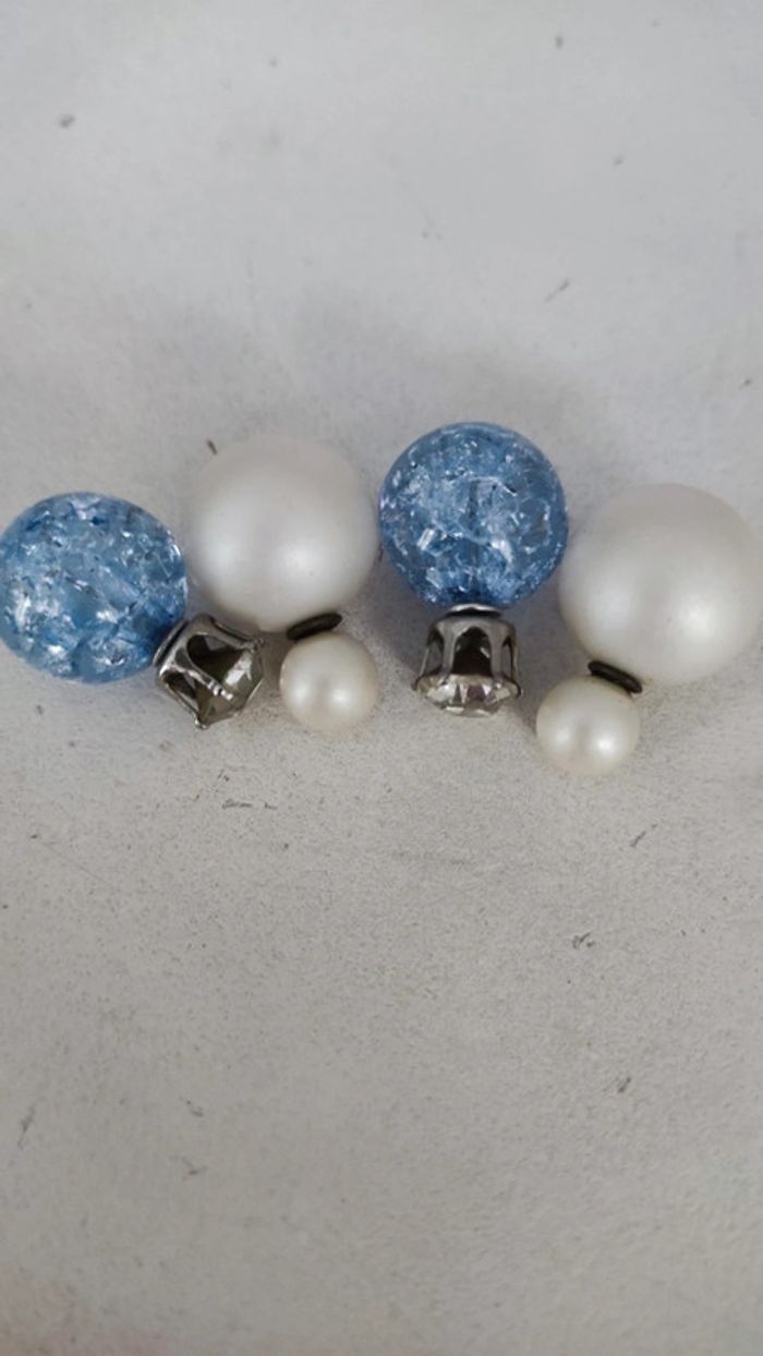 Lot de 2 paires de boucles d'oreilles - photo numéro 2