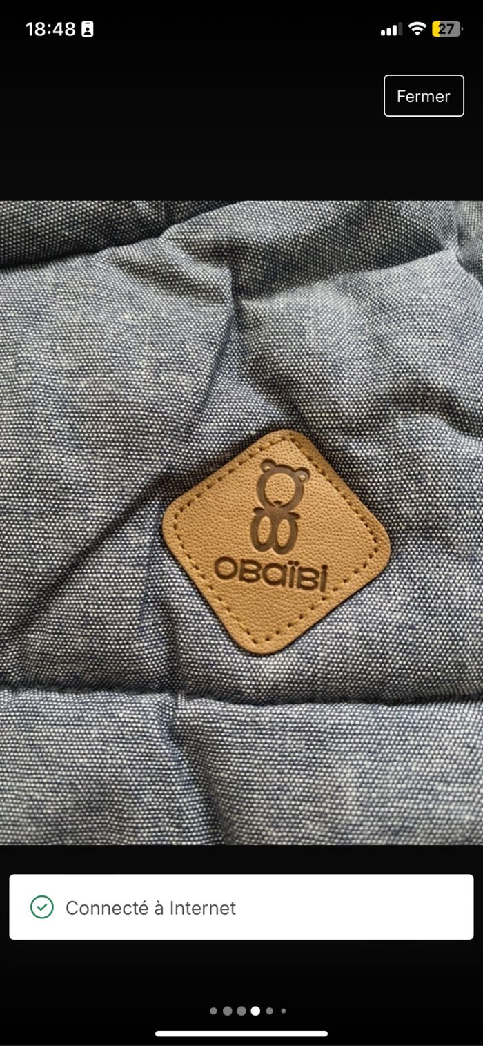 Doudoune obaibi 6 mois -68cm - photo numéro 4