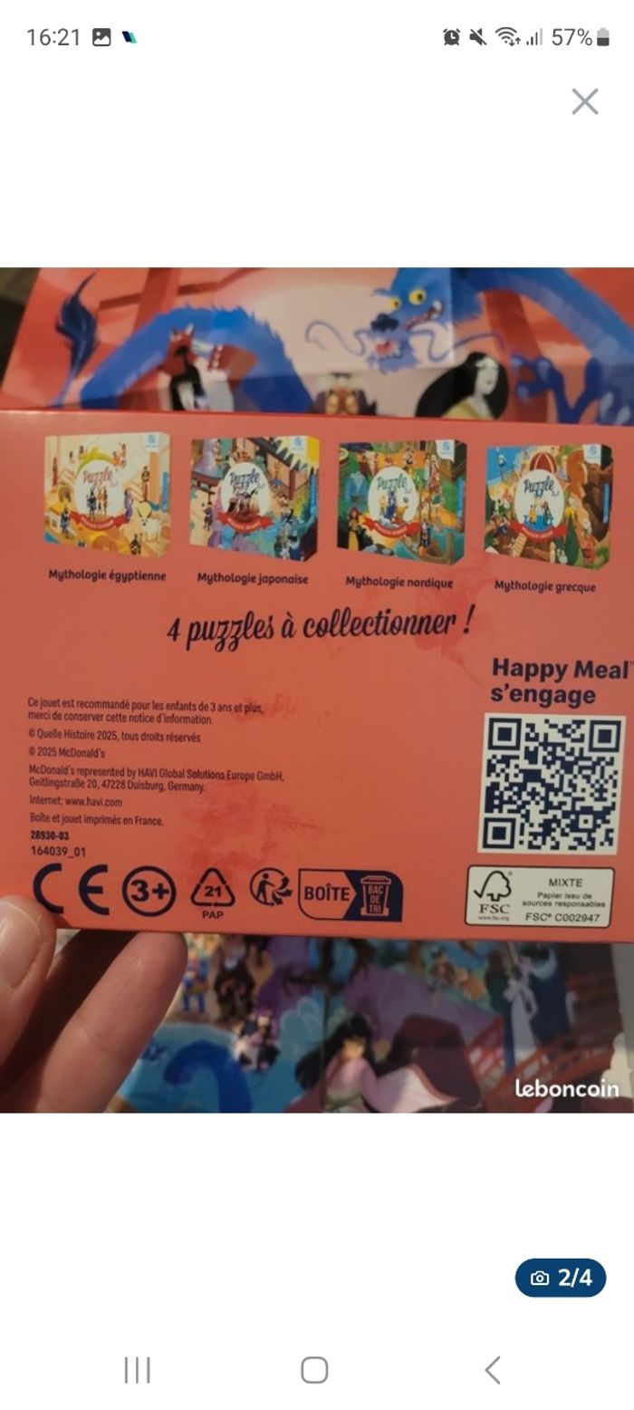 Puzzle 2en1 mythologie Japonaise - photo numéro 2