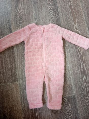 Combinaison polaire rose 3 mois zeeman