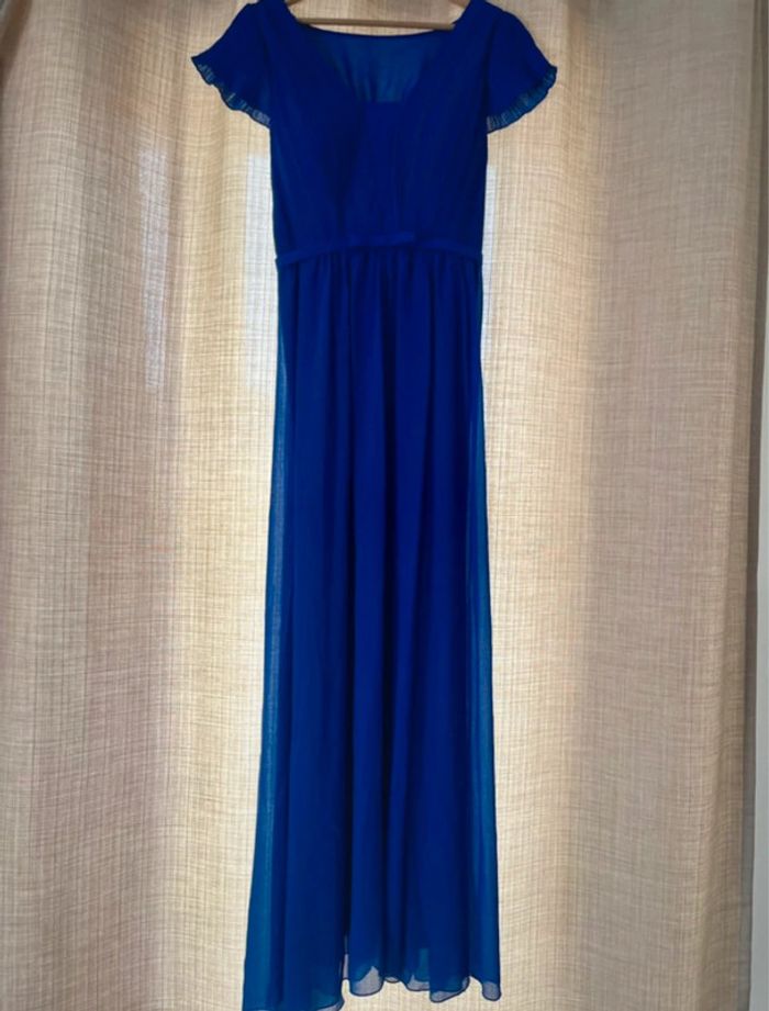 Robe de cérémonie bleu électrique taille M/L neuve - photo numéro 2