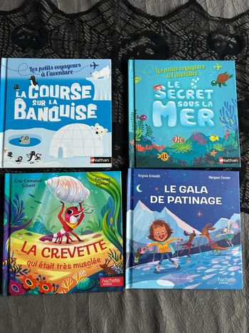 Lot de 4 livres amusants pour l’histoire du soir des tout petits