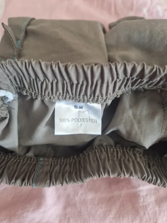 Lot de 2 pantalons été fille 6 mois - photo numéro 4