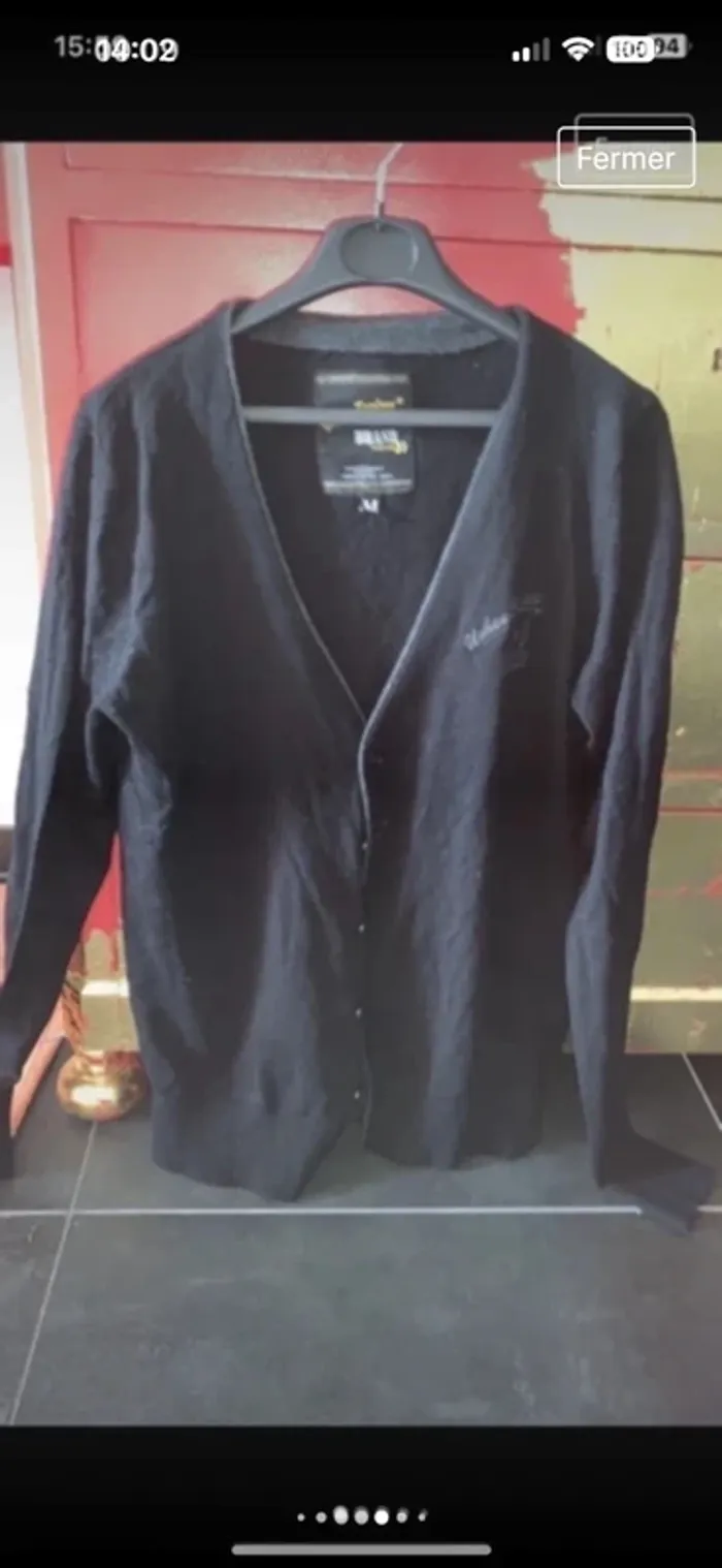 Gilet à bouton vintage taille M - photo numéro 7