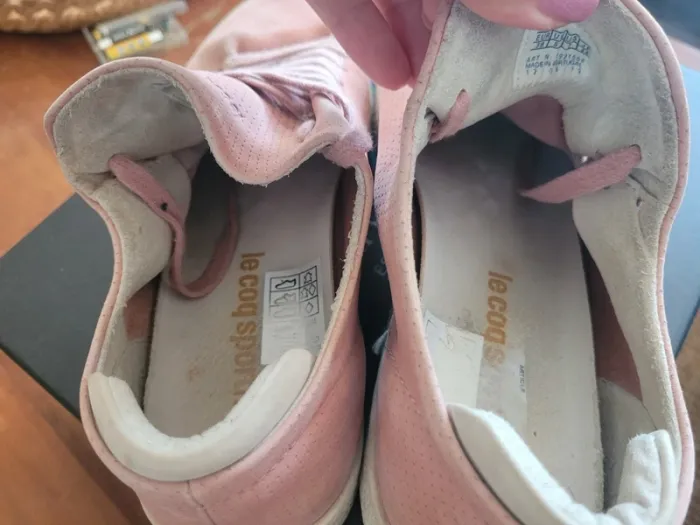 Basket peau de pêche rose poudré le coq sportif - photo numéro 7