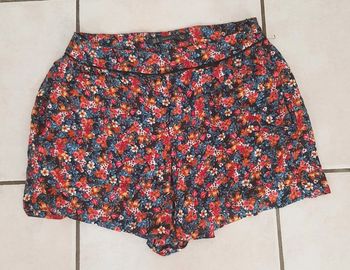 Short fleurie en viscose