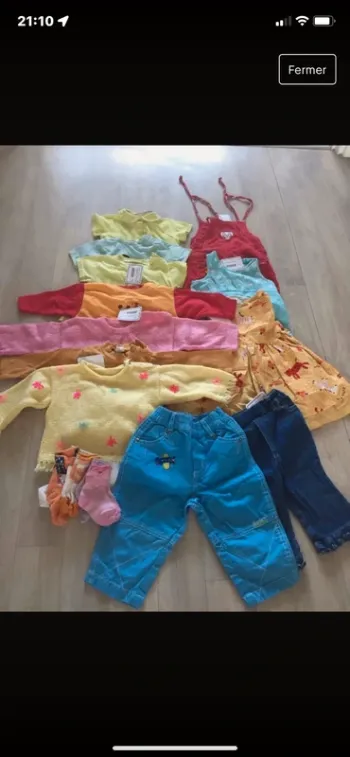 Lot de vêtements printemps été fille12 mois