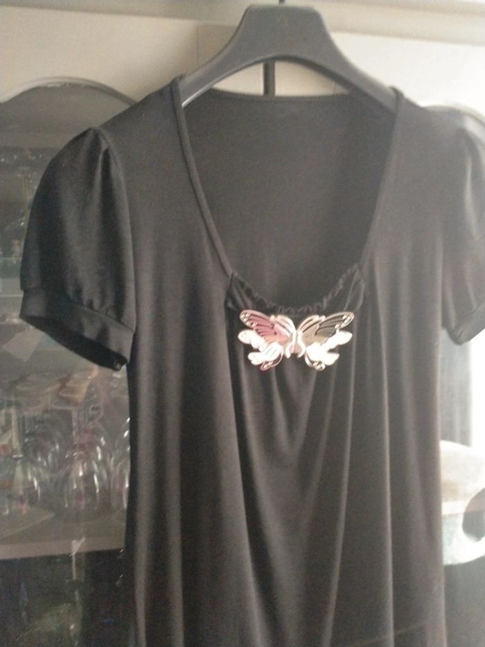 Tee-shirt noir T:40/42 - photo numéro 3