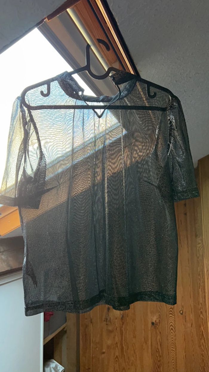 Haut pailletté taille 38 h&m - photo numéro 3