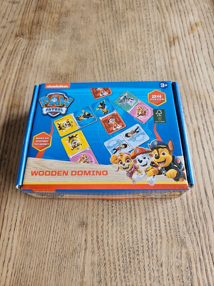 Jeu de dominos en bois Patpatrouille