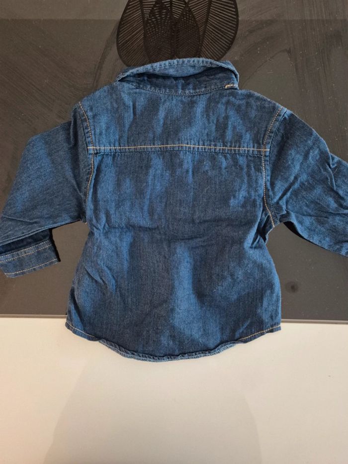 Chemise jean 9 mois - photo numéro 3
