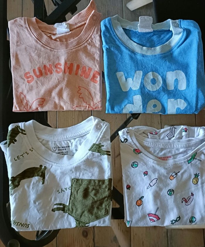 Lot t-shirts  bébé - photo numéro 2