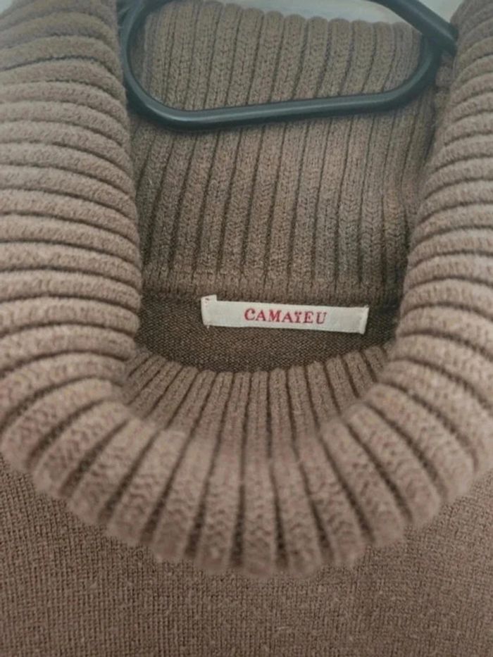 Pull marron - Camaïeu - photo numéro 3