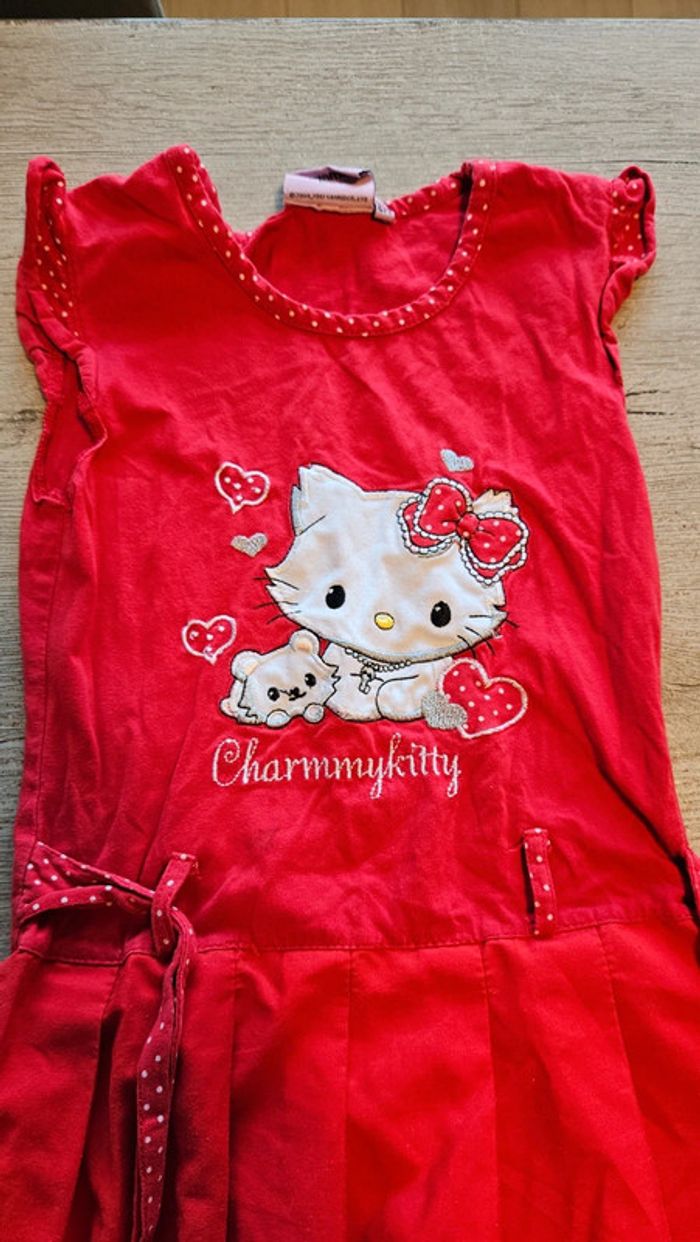 Robe d été courte rouge et blanche, Sanrio, Charm my Kitty, 8 ans - photo numéro 5
