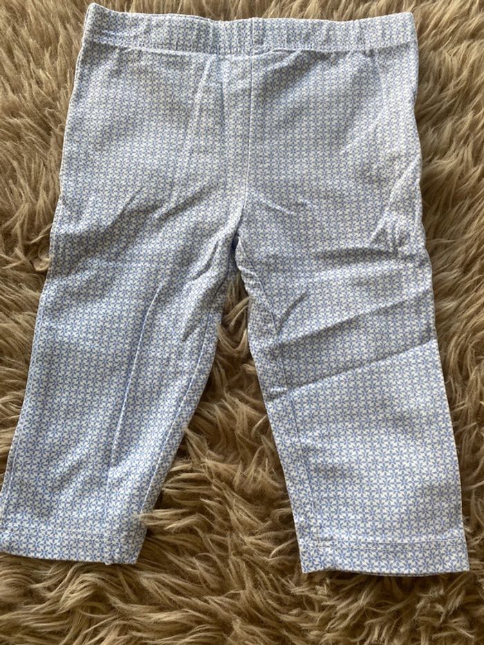 Legging blanc/bleu