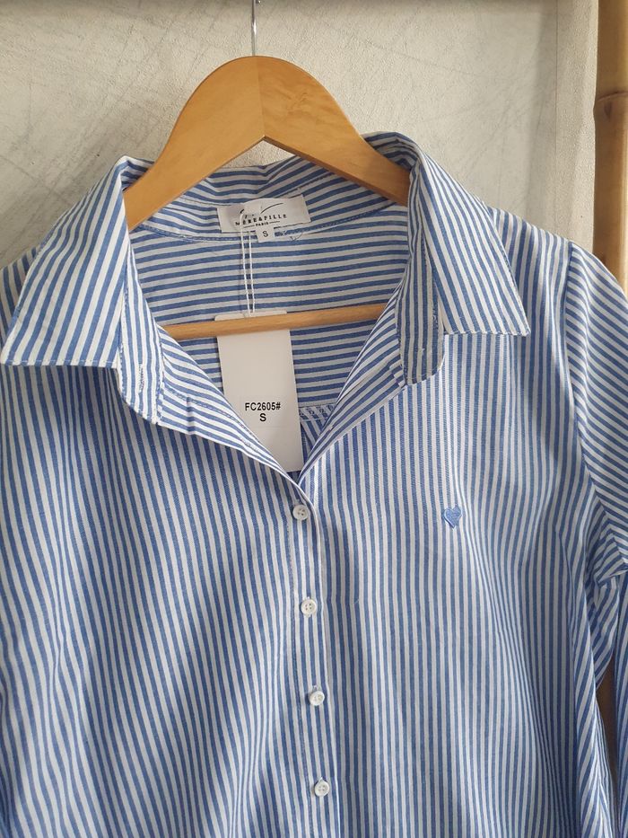 Chemise cœur brodé taille S - photo numéro 2
