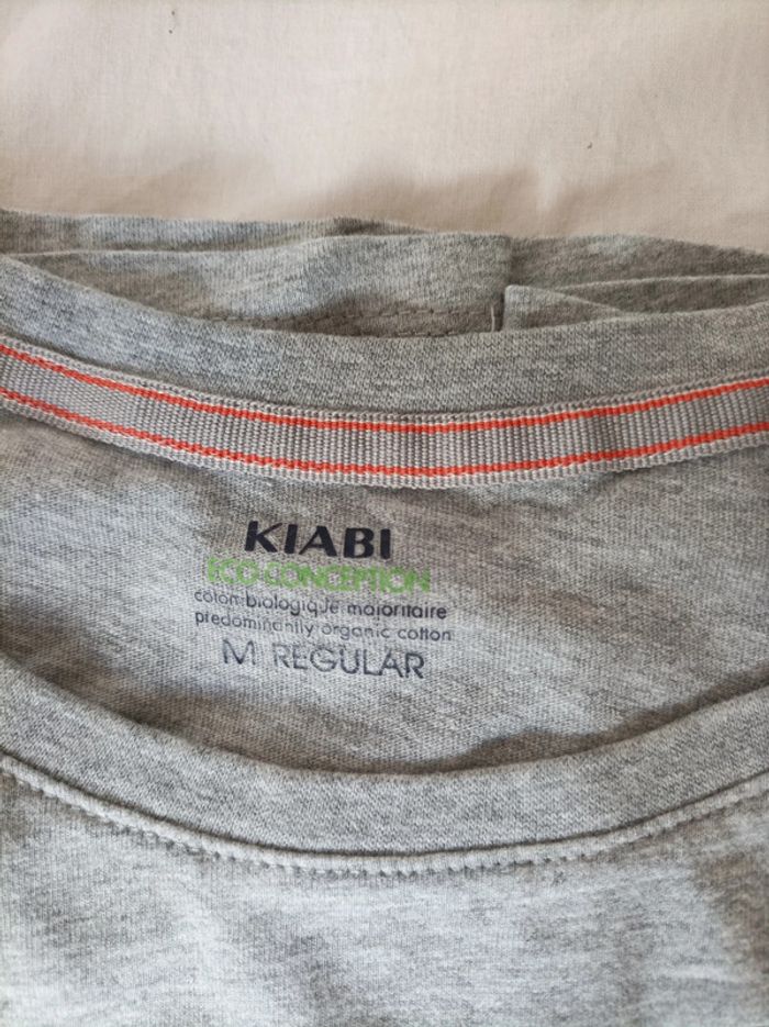 T-shirt homme Kiabi gris taille M régular - photo numéro 3