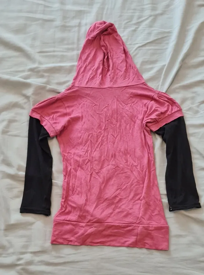Lot t-shirt manches longues à capuche - photo numéro 4
