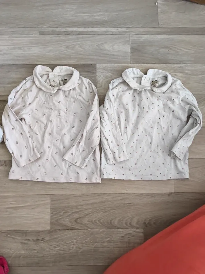 Tee shirts avec col taille 24 mois marque kiabi