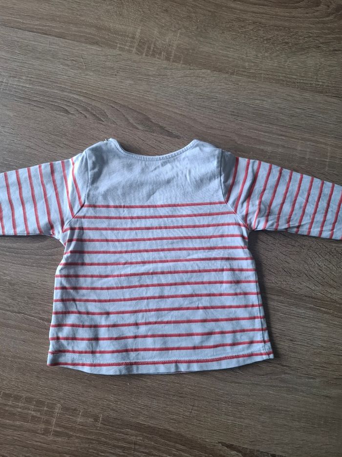 Jolie sweat Manches longues léger fille taille 12mois. Très bon état. Marque obaibi - photo numéro 4