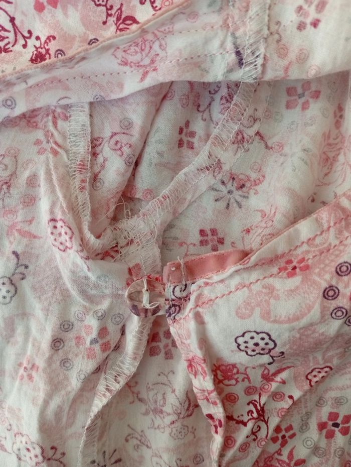 Haut cache cœur blanc et rose Tape à l'oeil taille 5 ans - photo numéro 5