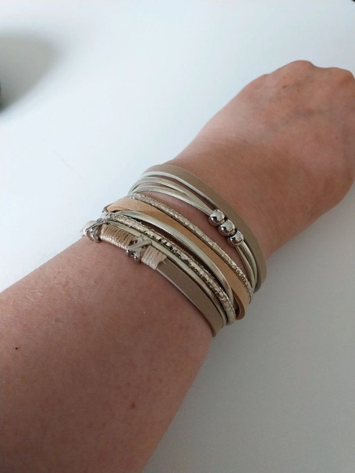 Bracelet manchette bohème NEUF