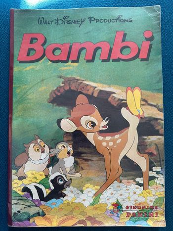 Album livre Panini Complet autocollants stickers vignettes Disney Bambi faon figurine