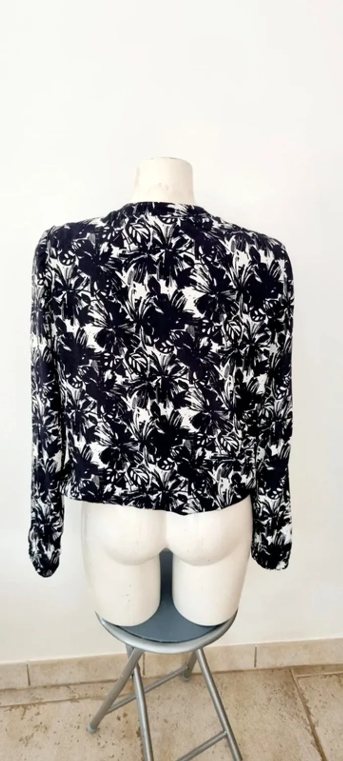 Bomber imprimé noir et blanc 38 promod - photo numéro 7
