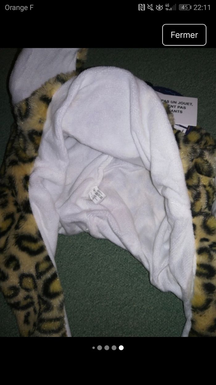 Bonnet dansant léopard, taille unique, neuf avec étiquette - photo numéro 5