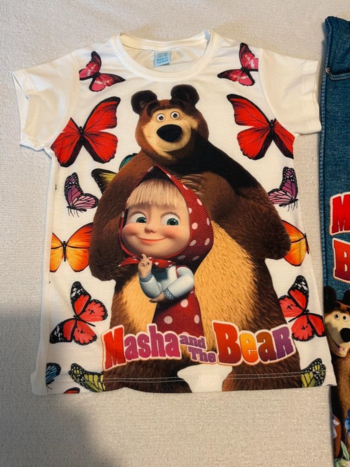 Ensemble legging et t-shirt Masha and the Bear - 5/6 ans - photo numéro 2